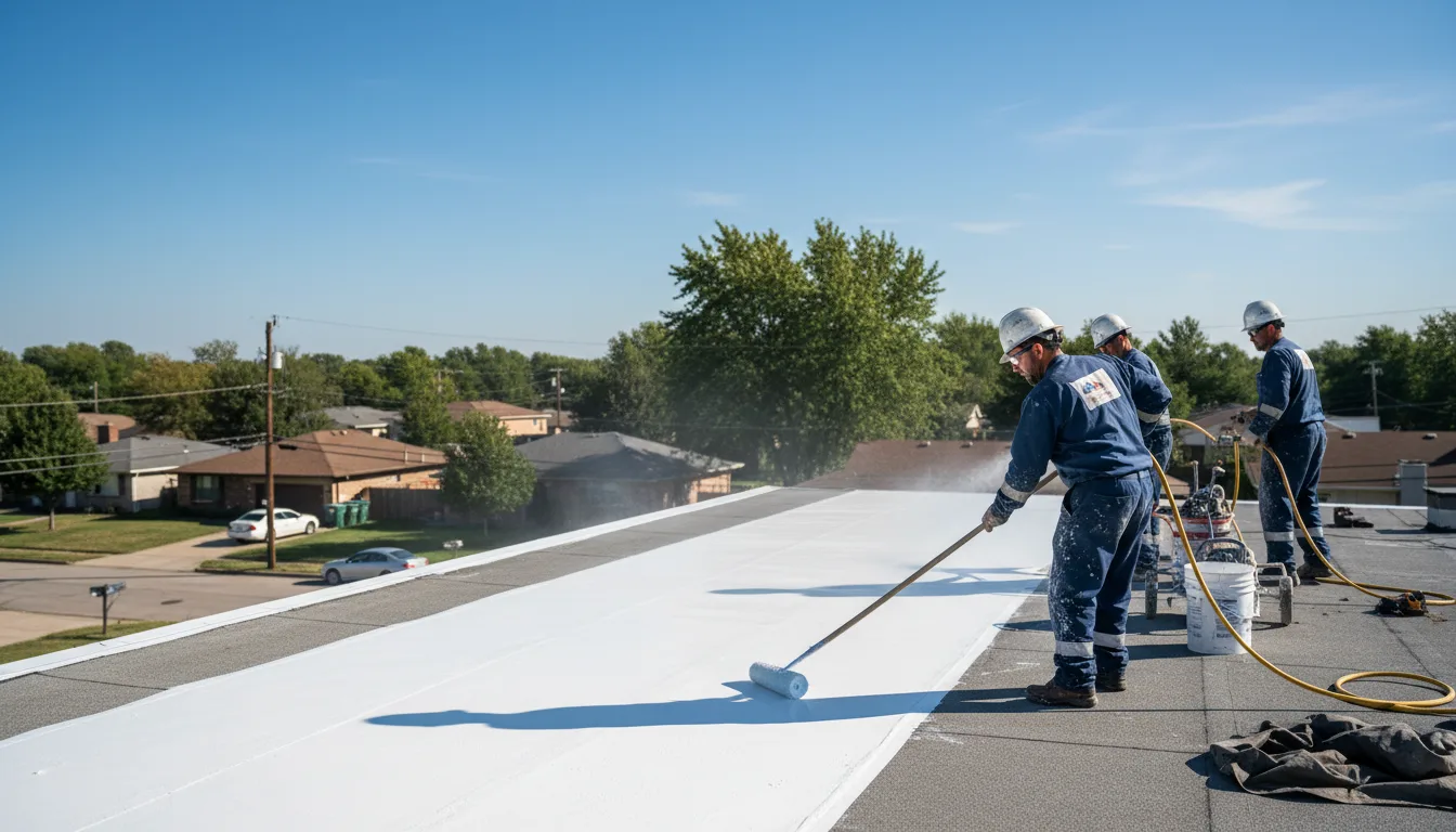 Commercial roof coating in Whitehall, WI near me